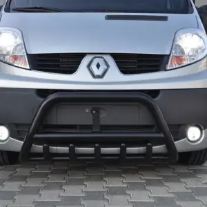 Кенгурятник WT003 Black (нерж.) для Renault Trafic 2001–2015