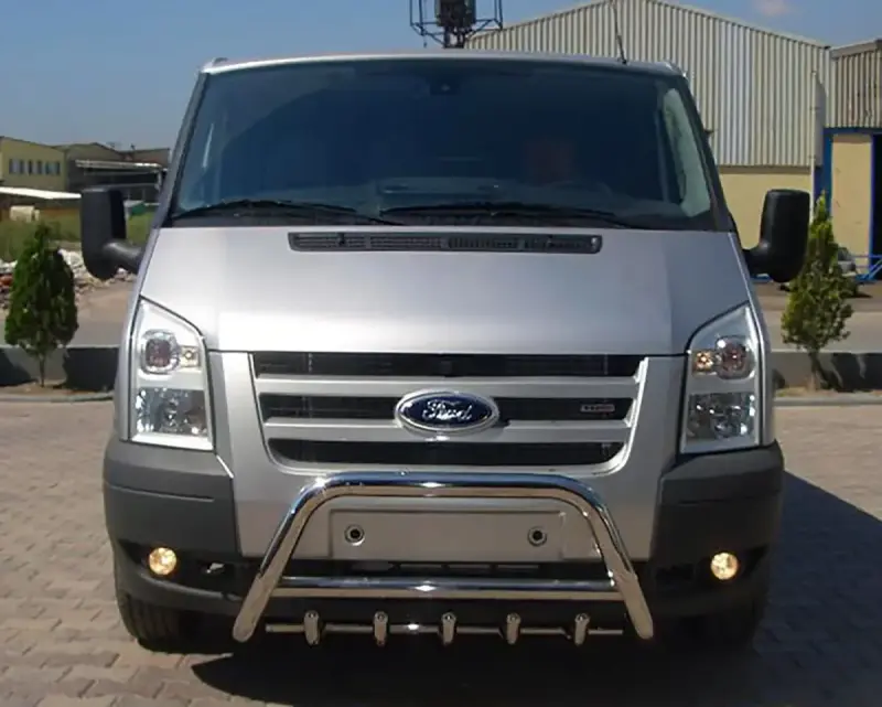 Кенгурятник WT003 (2006-2014, нерж.) для Ford Transit 2000–2014