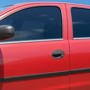 Зовнішня окантовка стекол (4 шт, нерж) для Opel Corsa C 2000–2006