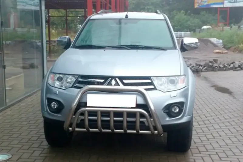 Передній захист WT002 (нерж.) для Mitsubishi Pajero Sport 2008–2015