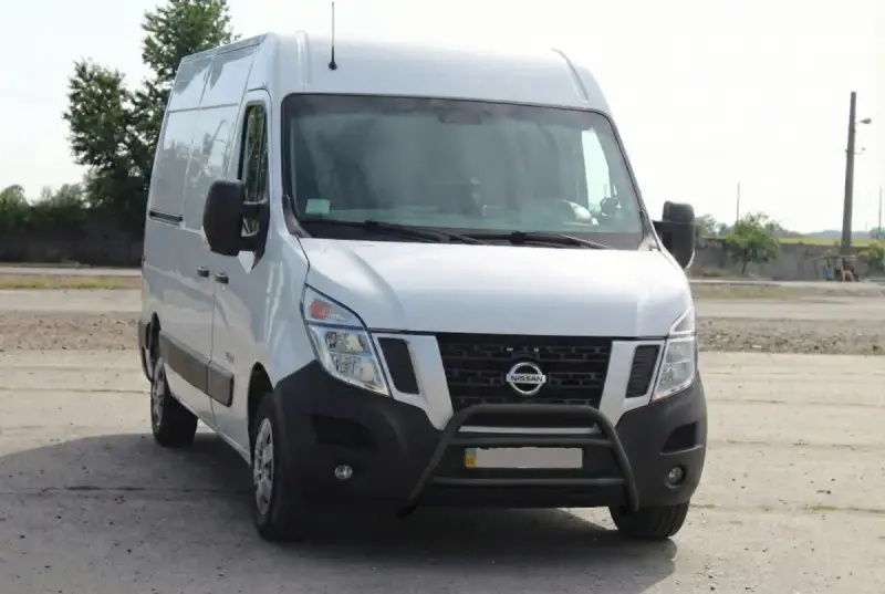 Кенгурятник WT018 Black (нерж.) для Opel Movano 2010–2021