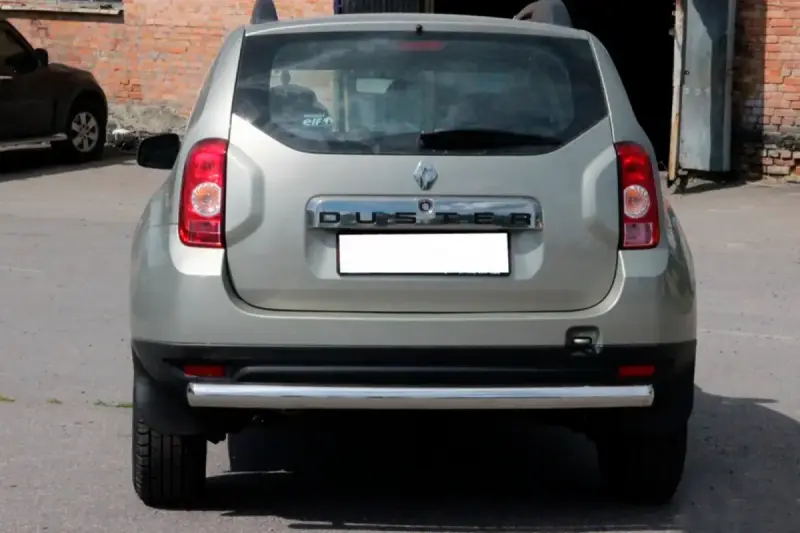 Задня дуга пряма (нерж.) для Renault Duster 2008–2017