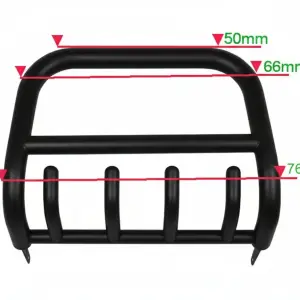 Кенгурятник QT006 Black (нерж.) для Mitsubishi Pajero Sport 2008–2015