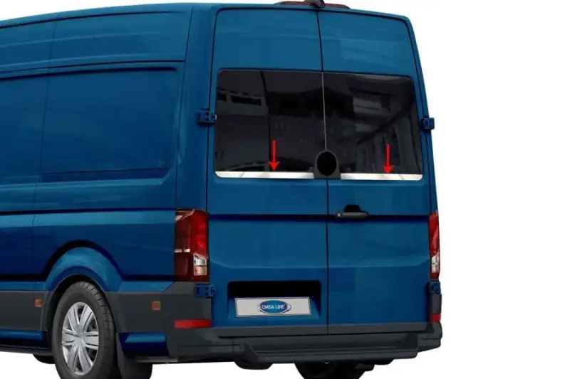 Кромка скла (2 шт, нерж) для Volkswagen Crafter 2016–