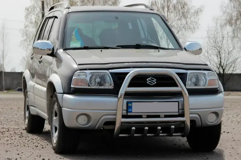 Кенгурятник QT007 (нерж) для Suzuki Vitara 1998–2006