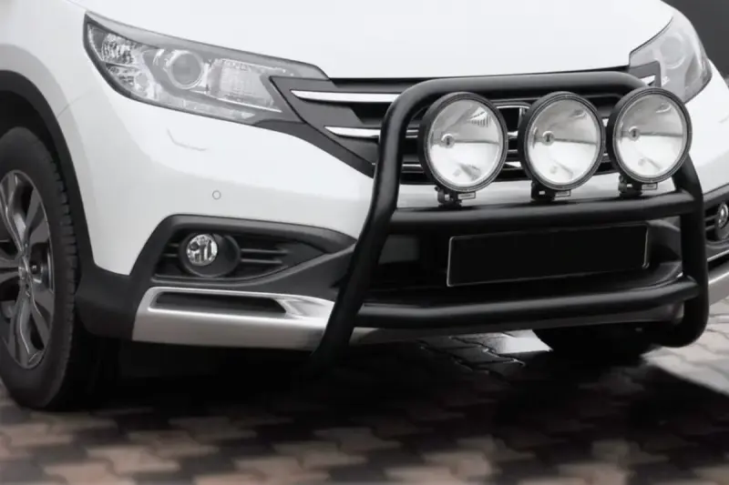 Передній захист WT018 Black (нерж.) для Honda CRV 2012–2016