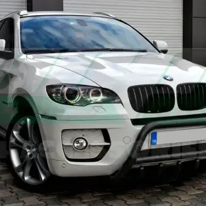 Кенгурятник WT003 Black (нерж) для BMW X5 E70 2007–2013
