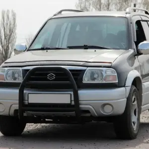 Кенгурятник QT007 Black (нерж) для Suzuki Vitara 1998–2006