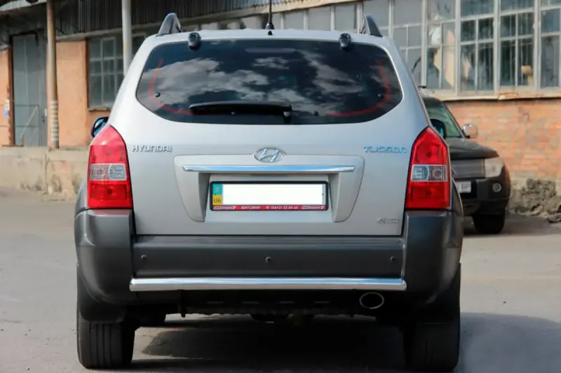 Задня дуга AK002 (нерж.) для Hyundai Tucson JM 2004–