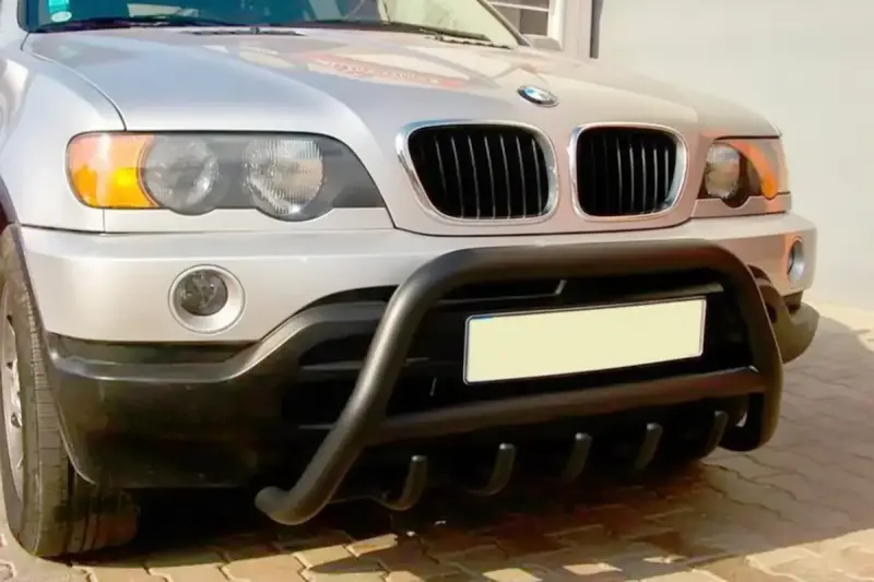 Кенгурятник WT003 Black (нерж) для BMW X5 E53 1999–2006