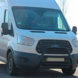 Кенгурятник WT022 Black (нерж.) для Ford Transit 2014–