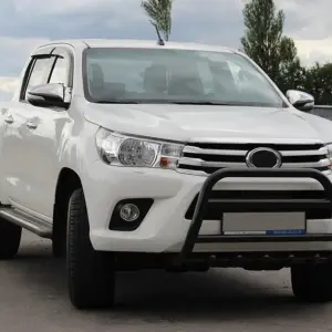 Передній захист WT010 Black (нерж) для Toyota Hilux 2015–