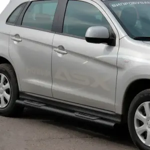 Бічні труби BB002 Black (2 шт., нерж.) для Mitsubishi ASX 2010–2023