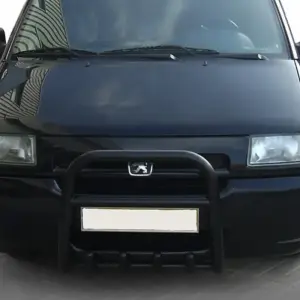 Кенгурятник QT006 Black (нерж) для Peugeot Expert 1995–2007
