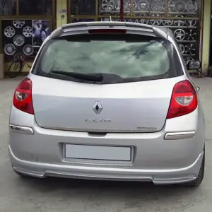 Накладка на задній бампер V1 (під фарбування) для Renault Clio III 2005–2012