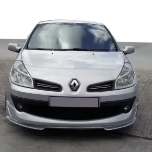 Накладка на передній бампер V1 (під фарбування) для Renault Clio III 2005–2012