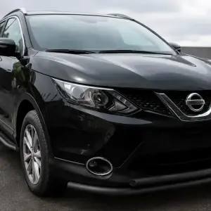Передній захист ST014 Black (нерж) для Nissan Qashqai 2014–2021