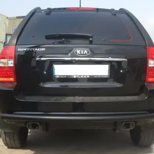 Задня дуга AK002 Black (нерж.) для KIA Sportage 2004–2010