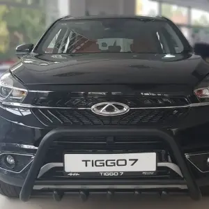 Кенгурятник WT003 Black (нерж) для Chery Tiggo 7 2016–2019