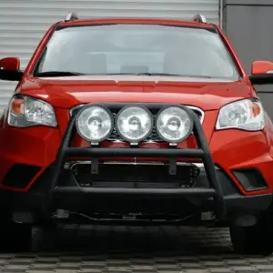 Кенгурятник WT018 Black (нерж.) для SsangYong Korando 2010–2019