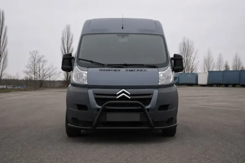 Передня дуга ST019 Black (нерж.) для Peugeot Boxer 2006–2025
