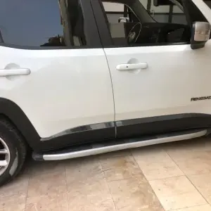 Молдинг дверної Чорний Хром (4 шт, нерж) для Jeep Renegade 2014–