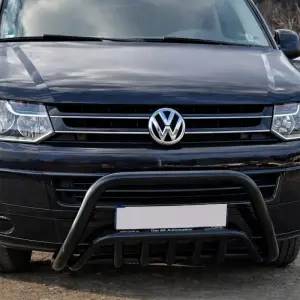 Кенгурятник WT002 Black (нерж) для Volkswagen T5 2010–2015