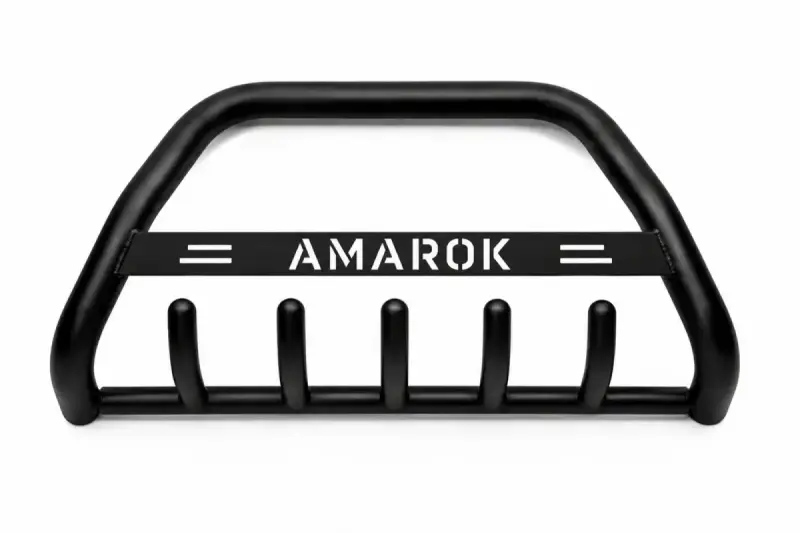 Кенгурятник WT004 Black (нерж) для Volkswagen Amarok 2010–2022