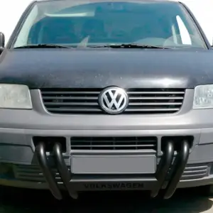 Кенгурятник ST006-04 ніздрі Black (нерж) для Volkswagen T5 Transporter 2003–2010