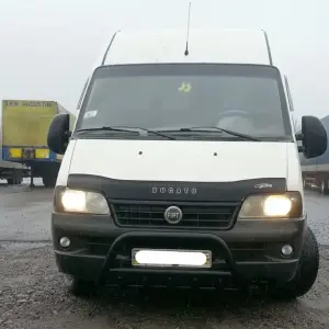Кенгурятник WT003 Black (нерж.) для Fiat Ducato 1995–2006