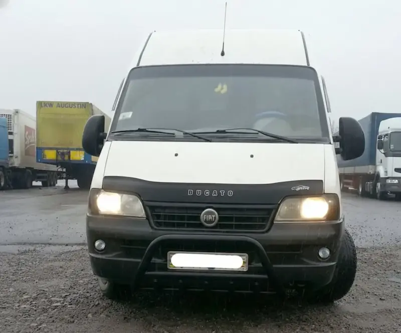 Кенгурятник WT003 Black (нерж.) для Fiat Ducato 1995–2006