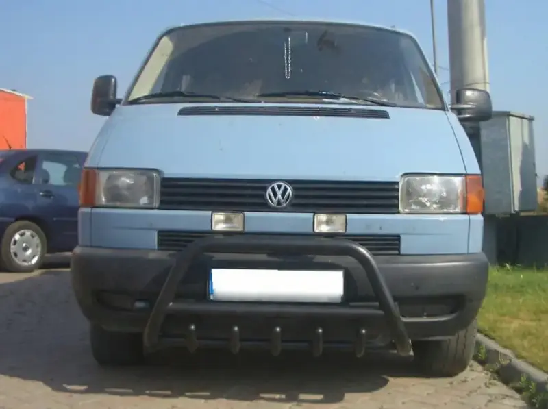Кенгурятник WT003 Black (нерж) для Volkswagen T4 Caravelle/Multivan 1990–2003