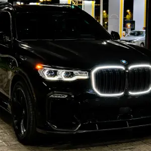 Ніздрі M-Look LED (2019-2022, чорний глянцевий) для BMW X7 G07 2019–
