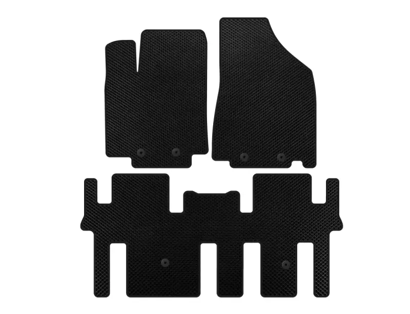 Килимки EVA (2 ряди, Чорний) для Nissan Pathfinder R52 2012–2021