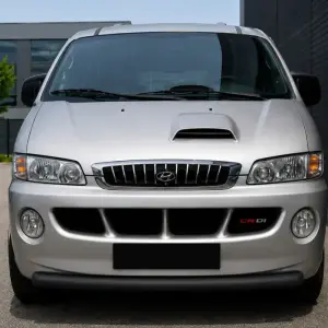 Передній захист ST008 Black (нерж.) для Hyundai H200, H1, Starex 1998–2007