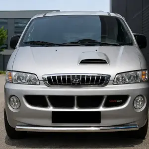 Передній захист ST008 (нерж.) для Hyundai H200, H1, Starex 1998–2007