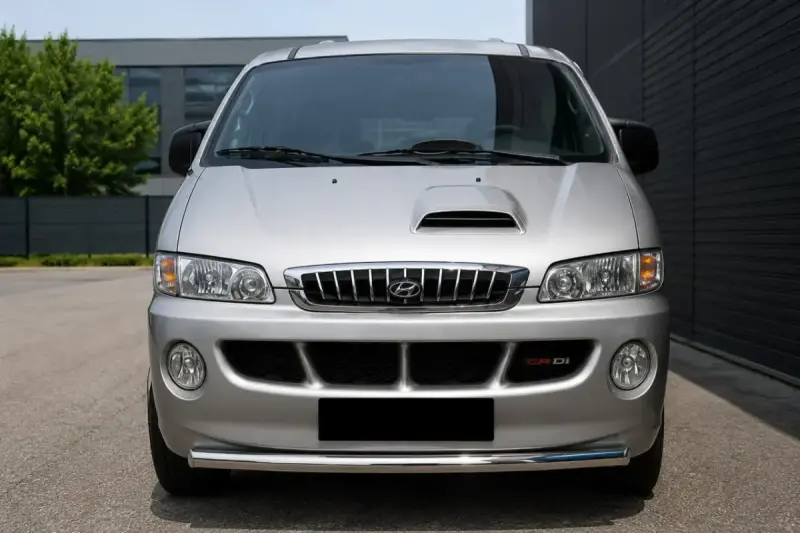 Передній захист ST008 (нерж.) для Hyundai H200, H1, Starex 1998–2007