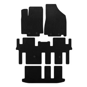 Килимки EVA (3 ряди, Чорний) для Nissan Pathfinder R52 2012–2021