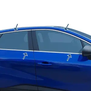 Повна окантовка вікон (10 шт, нерж.) для Nissan Juke 2020–
