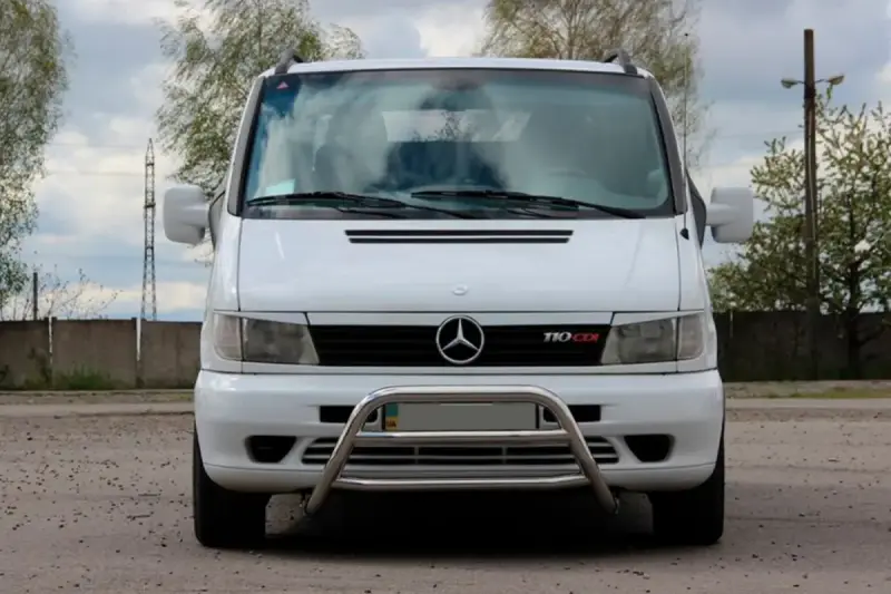 Кенгурятник WT022 (нерж.) для Mercedes-Benz Vito W638 1996–2003