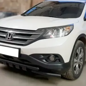 Передній захист Shark Black (нерж) для Honda CRV 2012–2016
