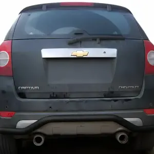 Задня дуга AK008 Black (нерж.) для Chevrolet Captiva 2006–2019