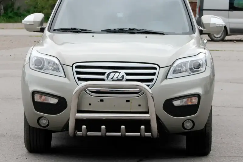 Кенгурятник QT006 (нерж.) для Lifan X60 2011–