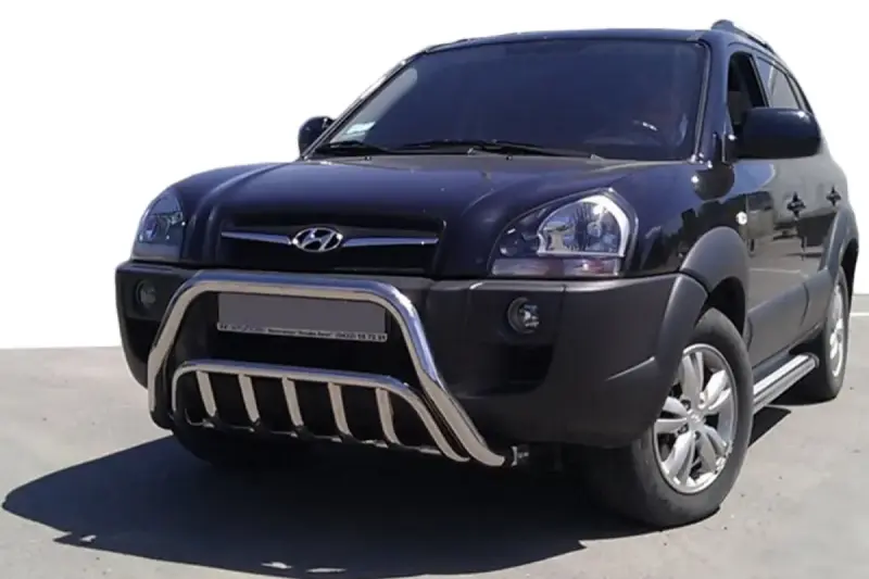 Кенгурятник WT002 (нерж.) для Hyundai Tucson JM 2004–