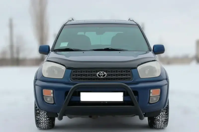 Кенгурятник WT005 Black (нерж.) для Toyota Rav 4 2001–2005