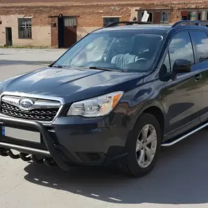 Кенгурятник WT003 Black (нерж) для Subaru Forester 2013–2018