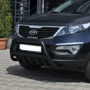 Кенгурятник WT003 Black (нерж.) для KIA Sportage 2010–2015