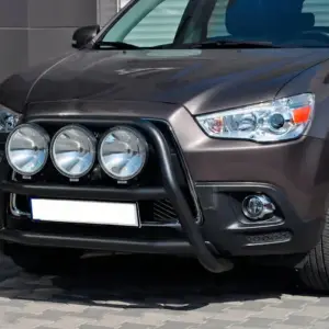 Кенгурятник WT018 Black (нерж.) для Mitsubishi ASX 2010–2023