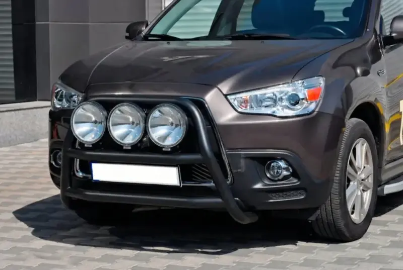 Кенгурятник WT018 Black (нерж.) для Mitsubishi ASX 2010–2023