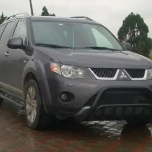 Кенгурятник WT002 Black (нерж.) для Mitsubishi Outlander 2006–2012